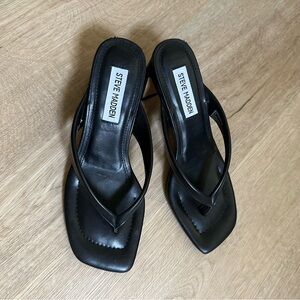 Steve Madden black heeled sandals
